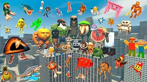 盖瑞模组：在楼顶模拟山海经人物，并模拟出超级武器。