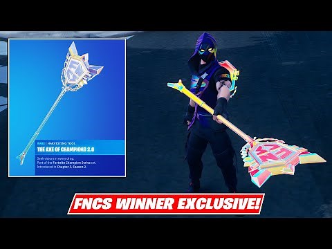*NEW* FNCS Exclusive The Axe of Champions 2.0 Pickaxe! Fortnite
