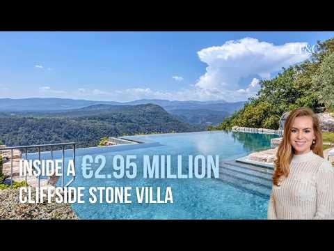 Inside a €2,950,000 Cliffside Villa in Saint-Cézaire-sur-Siagne | Property Tour