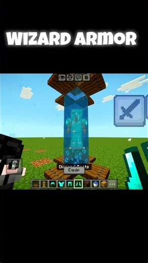 🧙‍♂️ Wizard Armor Build in Minecraft! ✨ #Shorts #minecraft