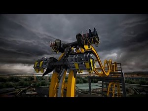Batman The Ride Roller Coaster B-Roll & POV Shots Six Flags Fiesta Texas 2015