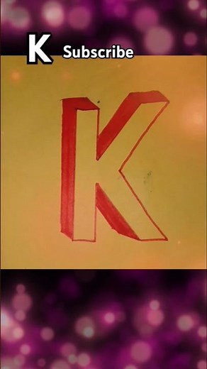 How to draw a 3D K easy trick #art #drawing #shorts #vairalshort #trending #diy #3d #k #easy #trick