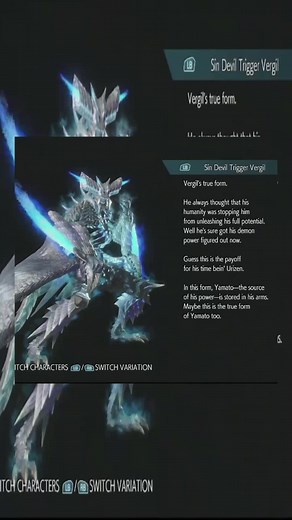 Sin Devil Trigger Vergil - Boss Report #DevilMayCry5 #GameBosses #Demons #GameLore #CodexDatabase