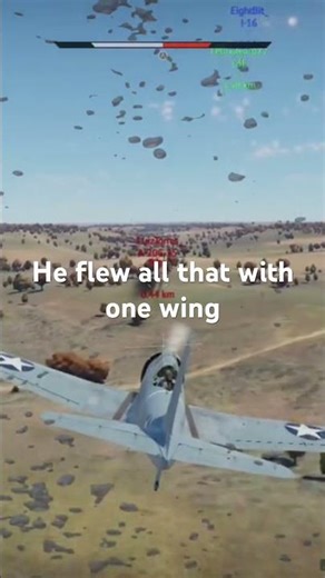 He flew all that with one wing