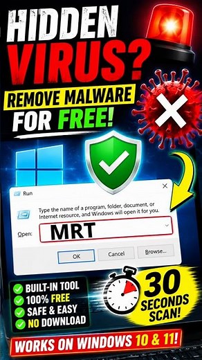 Your Windows PC May Already Have This FREE Virus Remover! 🤯 #pctips