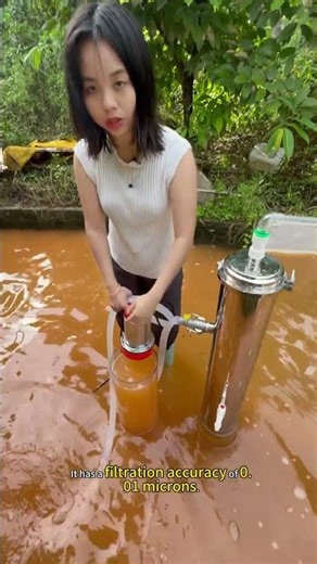 How Does a 0.01μm PVDF Water Filter Really Work? 🔬💧 Real Filtration Test! #cleanwater