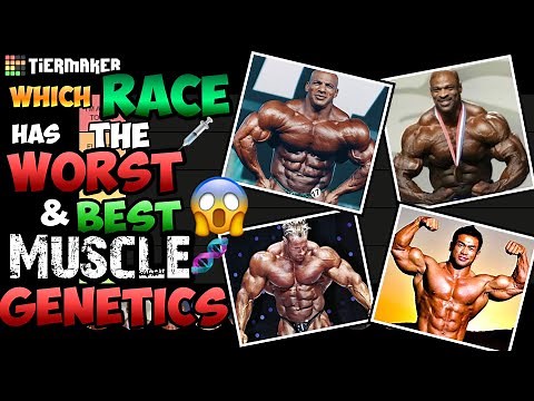 ALL HUMAN RACES RANKED BY MUSCLE BUILDING GENETICS -BEST & WORST BODYBUILDING GENES🏆TOP TIER TUESDAY