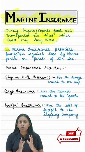 MARINE INSURANCE I TYPES OF NSURANCE I CLASS 11 BST CH-4 BUSINESS SERVICES I MARINE INSURANCE