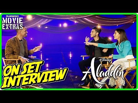 ALADDIN | Will Smith, Naomi Scott & Mena Massoud On-set Interview