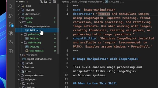Introducing Agent Skills in VS Code