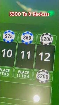 $300 To $3000 Crapless Craps but got greed. Watch the full video