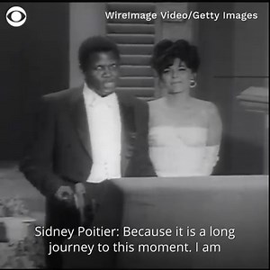 In 1964, Sidney Poitier made history, becoming the first Black man to win an Oscar for Best Actor in the movie “Lilies of the Field.” https://cbsn.ws/37fELDG | CBS News