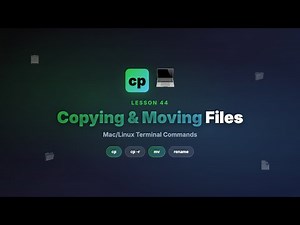 Copying and Moving Files | cp & mv Commands | Mac/Linux Terminal