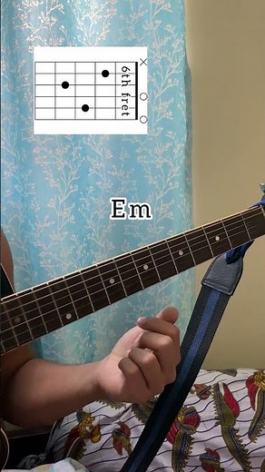 (Tuning- E flat) Em chord #guitar #guitartutorial #guitarlesson