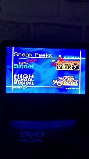 Sneak Peeks Menu from Eight Below 2006 DVD