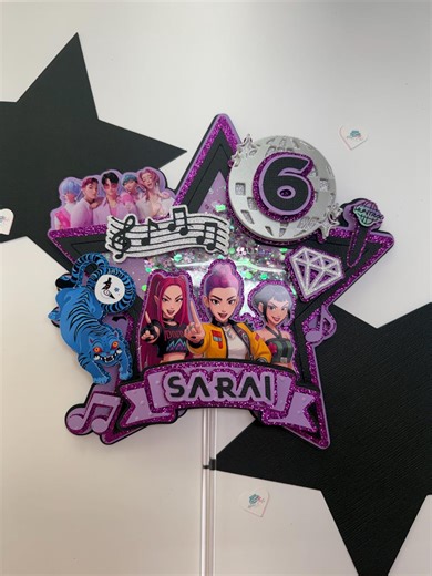 Custom K-POP Demon Hunters Cake Topper - Etsy