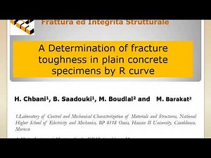 A Determination of fracture toughness in plain concrete specimens by R curve