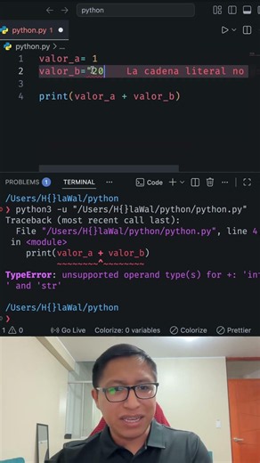 ¡No dejes que tu código de Python explote! Cómo solucionar el TypeError