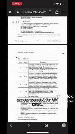 This is the easiest way to get the best AO3 points that you can easily remember and will always be marked. It’s also really good for getting the exact AO1 points you need for shorter answers. If you don’t do this start now!! DM me “psych” for resources #alevelpsychology #psychology #alevels #studytok
