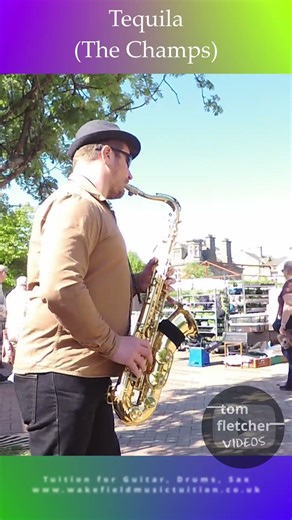 Busking - 1/5/26 - Saxophone - Tequila (The Champs) #saxophone #shorts #busking