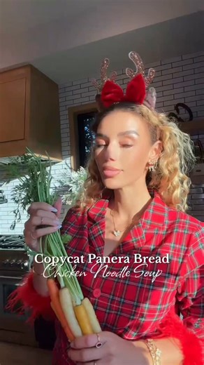 Soup Season 🍜 Copycat Panera Bread Chicken Noodle Soup in a Sourdough Bread Bowl! This is a hit every time I make it! You can cater this to your liking and add whichever vegetables you want✨ | Jena Frumes