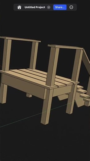 Steps and landing for RV entrance.