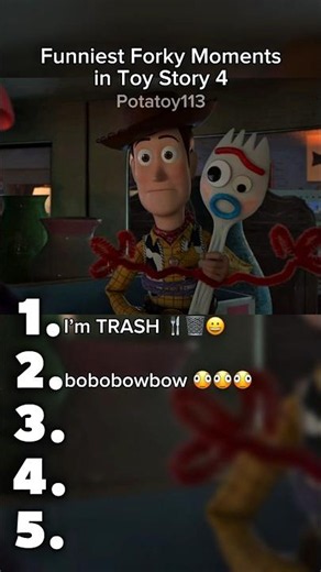 Funniest Forky Moments in Toy Story 4 🍴🤠📖🤣(no.1 is the Funniest!! 🤣😂)