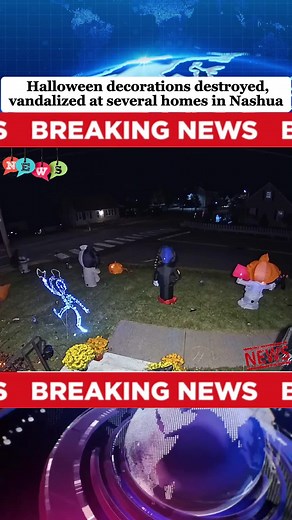 Halloween decorations destroyed, vandalized at several homes in Nashua. Extreme Halloween decorations #truestory #news #halloween #halloweendecor #diy #halloween2024 #decor #decoration #horror #scary #spooky #homedecor #viral #halloweenvandalism #halloweendecorationsdestroyed #rpd #halloweengonewrong #halloween #halloween2024 #decirations #halloween #neighbors #worstnightmare #destroyed #usa_tiktok #usa🇺🇸
