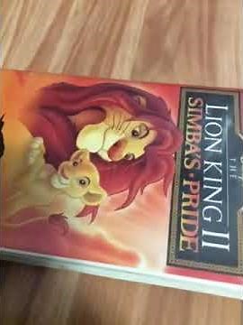 The Lion King 2 Simba’s Pride 1998 Vhs Review Version 2