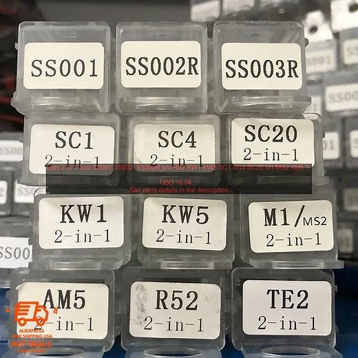 1005006182018987 Lishi 2 in 1 Tool SS001 SS002 SS002R pro R52 KW1 KW5 SC1 SC4 SC20 M1