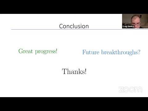 A Decade (or so) of fully homomorphic encryption, by Craig Gentry