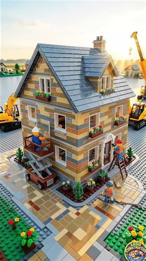 Building a LEGO House from Scratch Satisfying Cinematic Construction 🧱🔥
