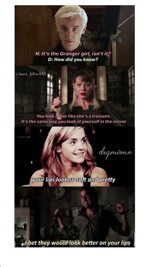 Draco Secretly Likes Hermione? 👀 | Dramione Edit | Harry Potter