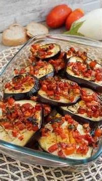 🍆 Berenjenas al horno con tomate 🍅 ¡Jugosas y llenas de sabor!