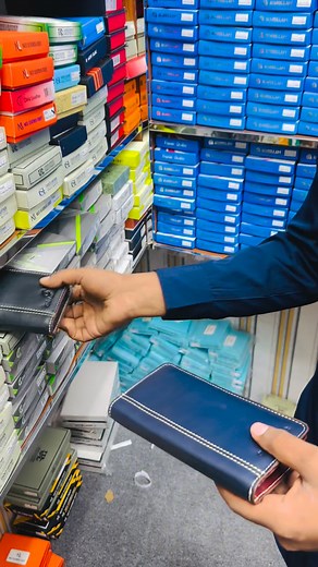 Mini Long Wallet — Premium Compact Edition 📏 7 inch size | 💳 13 card slots | 📱 Mobile gap | 🔒 Zipper pocket 🎨 Black • Matte Blue Regular long wallet er theke aktu choto, kintu feel-e 100% premium. Daily use er jonno perfect—not too big, not too small. ✨ | Bismillah Leather