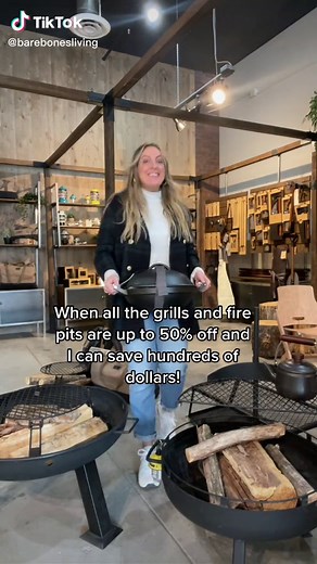 Y’all liked our All-in-One Cast Iron Grill so much, well you can now get it for HALF OFF! @barebonesliving #grill #grilltiktok #castironcooking #castirongrill #castirongrilling #livebarebones #outdoorcooking #bbq #outdoorlife #castironcookware #cowboygrill #firepit #openfiregrills #openfirecooking