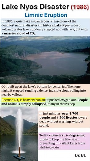 Lake Nyos Disaster (1986) - Limnic Eruption
