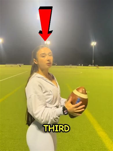 Her Crazy Football Throw😯 #football #game #superbowlhalftimeshow #skill