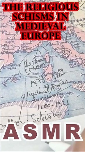 Major Religious Schisms in Medieval Europe | #asmrfacts #asmrhistory #asmrtracing
