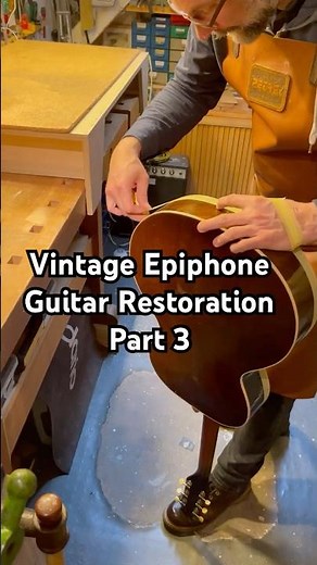 Vintage Epiphone Guitar Repair Restoration Part 3 #craft#guitar #vintage #repair