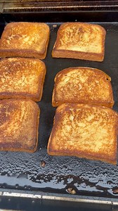 Perfect toast on the griddle 🔥The Primate Gas Grill/Griddle combo passes the bread test with ease 😳 #Grilla #EvolveYourBackyard | Grilla Grills