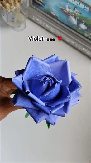 Diy aesthetic ✨ voilat rose 🌹#diy #viral #shorts #flowers