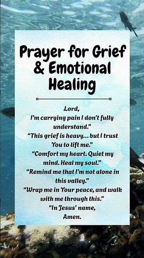 Prayer for Grief & Emotional Healing | 20-Second Comfort from God