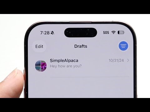 How To See Draft Messages On iOS 26!