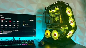 Watch KEDIERS C570 PC Case Tempered Glass Gaming Case with RGB Fan on Amazon Live