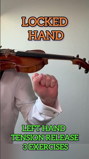 Shaking violin? It’s left-hand tension. Release it with 3 exercises 🎻 #violin #vibrato #practice