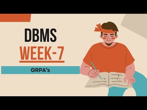 DBMS week7 all GRPA's solutions.