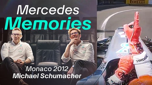 A unique look back at a special moment of Mercedes Monaco history 🩶 Bono and Shovlin re-watch Michael Schumacher's incredible final lap of qualifying from the 2012 Monaco F1 Grand Prix. | Mercedes-AMG Petronas F1 Team