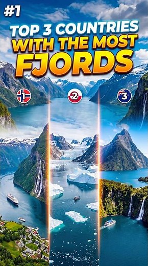 Top 3 Countries With the Most Fjords | Geiranger Fjord, Norway | Atlantic Fjord, Canada | Greenland