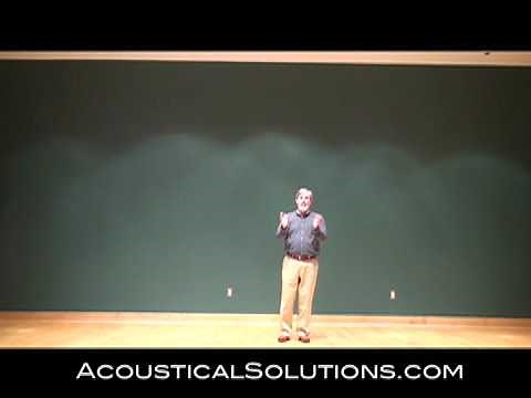 College Auditorium Before and After Acoustical Treatment